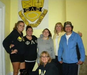 Actives & Alumnae at the house